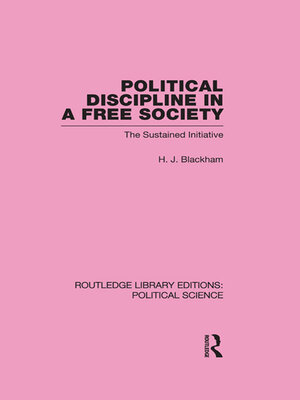 cover image of Political Discipline in a Free Society